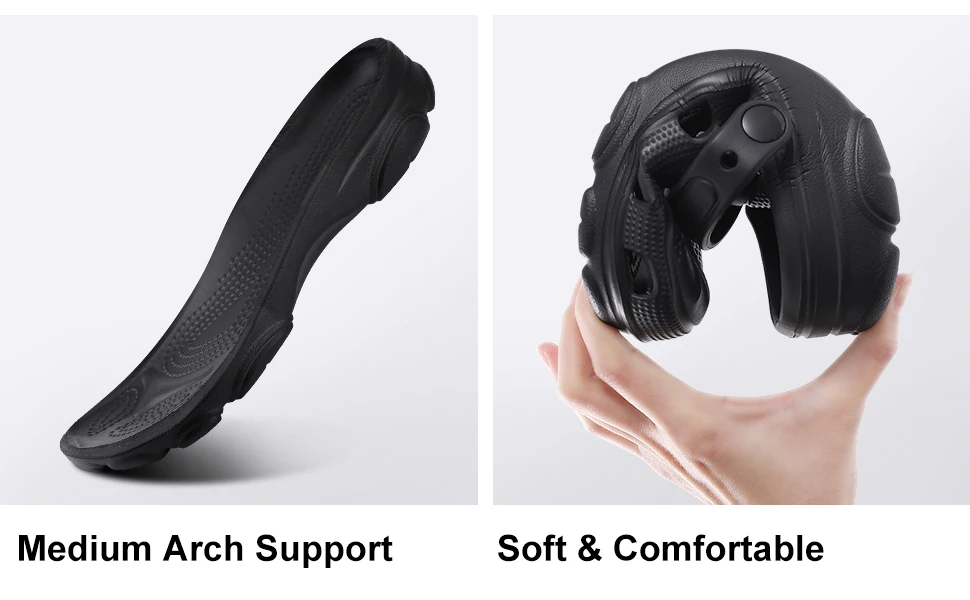 Smile Pop Casual Men Clogs Slippers Band Summer Slippers Outdoor Non-slip Beach Cozy Men Shoes Soft EVA Home Breathable Slippers