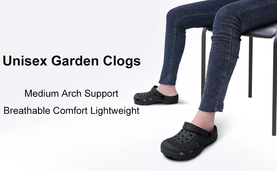 Smile Pop Casual Men Clogs Slippers Band Summer Slippers Outdoor Non-slip Beach Cozy Men Shoes Soft EVA Home Breathable Slippers