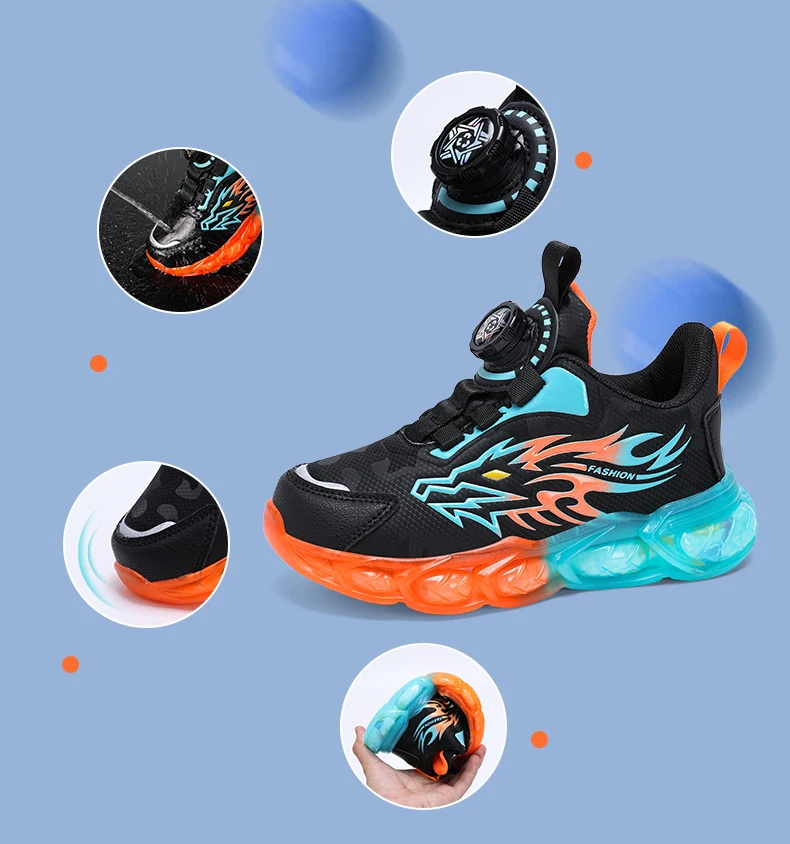 Kids Shoes Boy Casual Sneakers Platform Comfortable Children School Sports Tenis Boy Shoes Children's Basketball Shoes