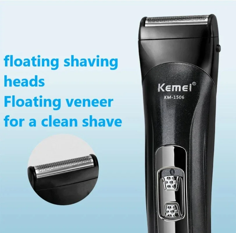 Kemei KM-1506 3 In 1 Electric Shaver USB Charging Hair Trimmer Electric Rechargeable Nose Professional Shaving Machine Trimmer