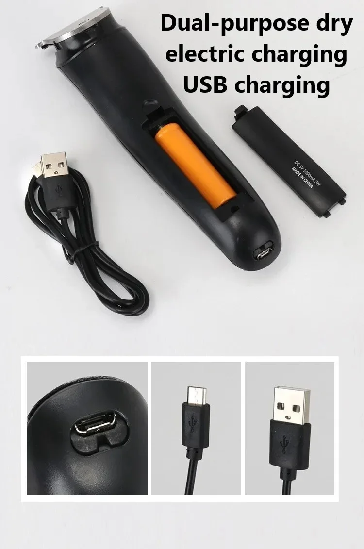 Kemei KM-1506 3 In 1 Electric Shaver USB Charging Hair Trimmer Electric Rechargeable Nose Professional Shaving Machine Trimmer