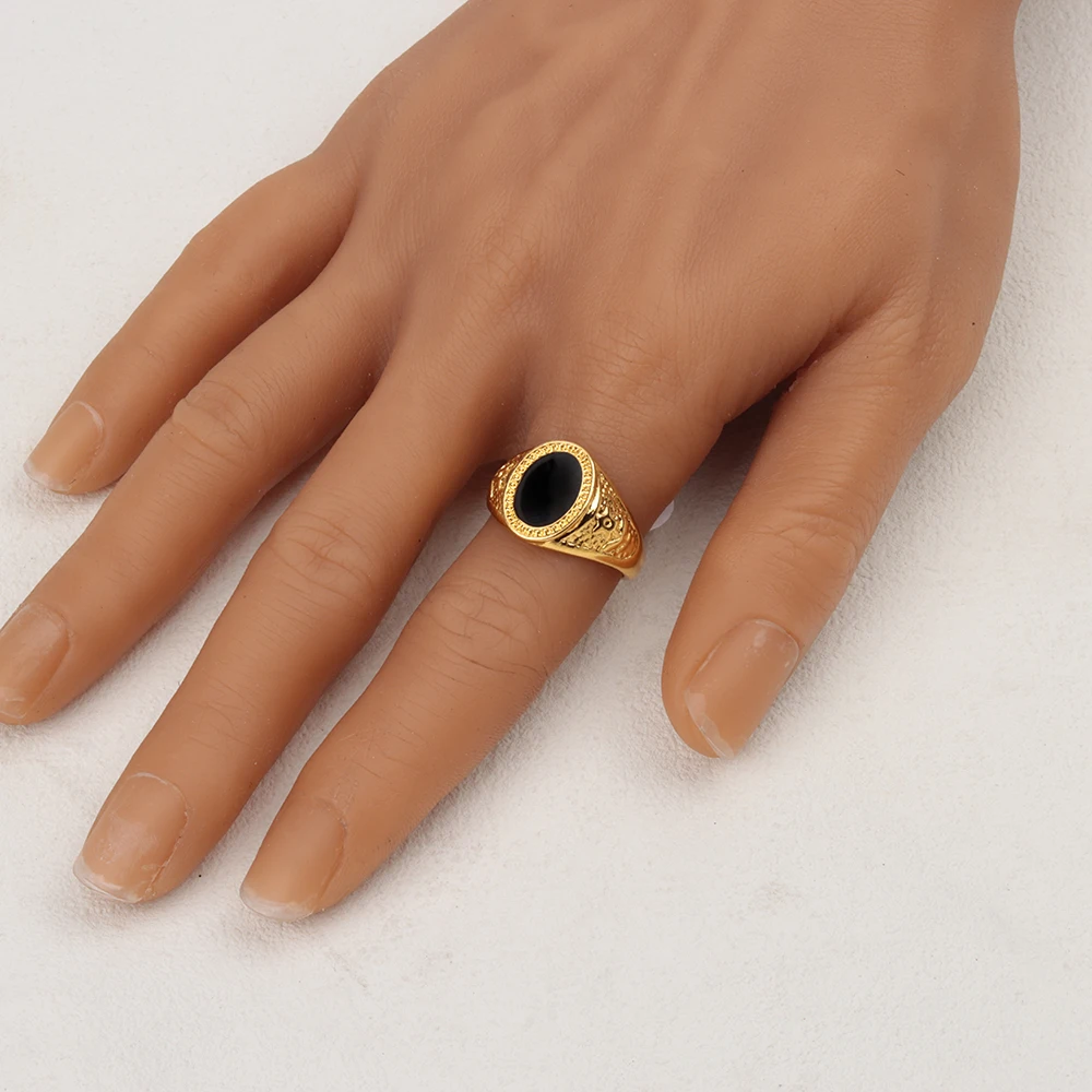 20Pcs/Lot Retro Punk Gothic Enamel Oil Drop Square Rings for Men Women Vintage Jewelry Accessories Party Gifts Mix Style