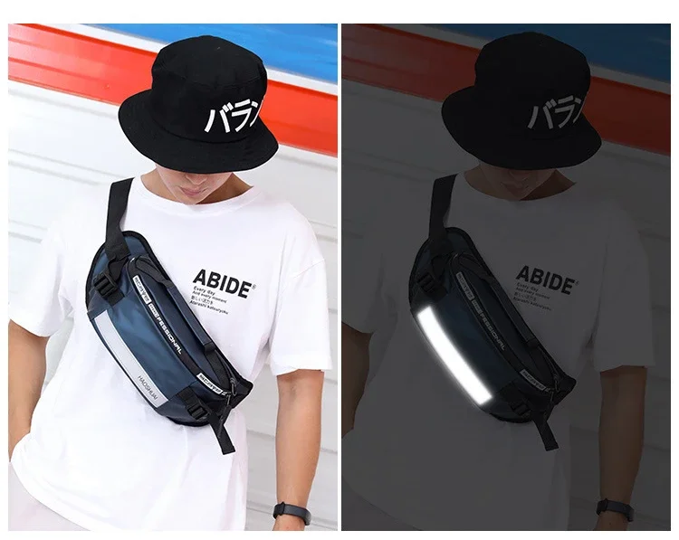 2024 Large Capacity Anti-theft Male Belt Close-Fitting Waist Bags Multi-Functional Shoulder Bag Men Nylon Fanny Chest Fanny Pack