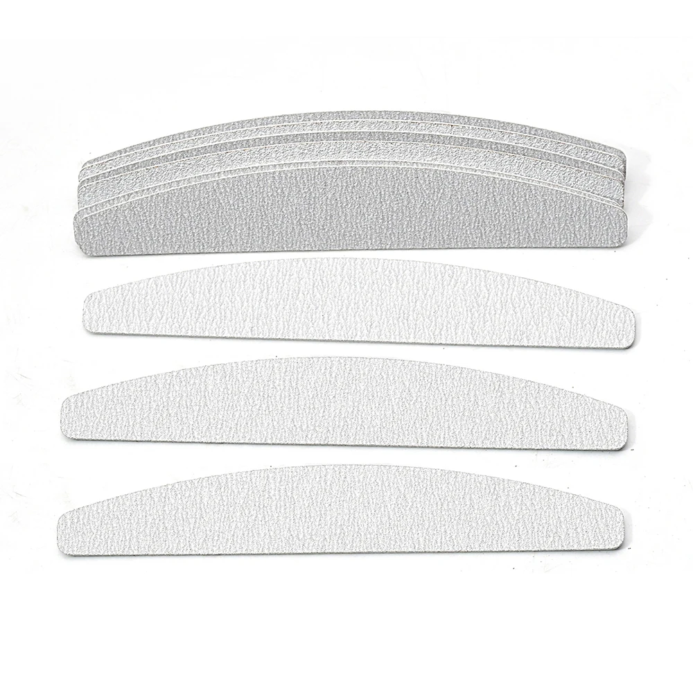50pcs Sandpaper and Steel Filer for Nail Manicure Pedicure Double-sided Set Tearable Durable Accessoires Gel Polish Equipment