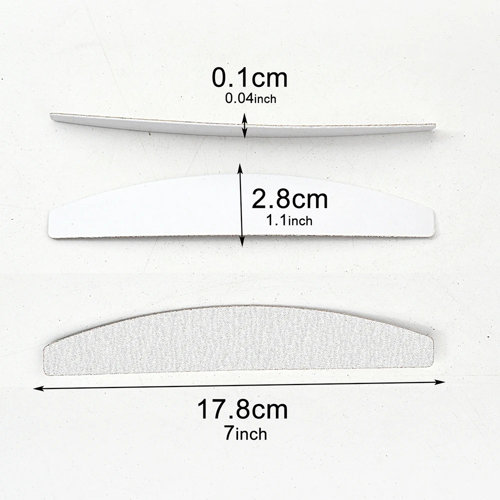50pcs Sandpaper and Steel Filer for Nail Manicure Pedicure Double-sided Set Tearable Durable Accessoires Gel Polish Equipment
