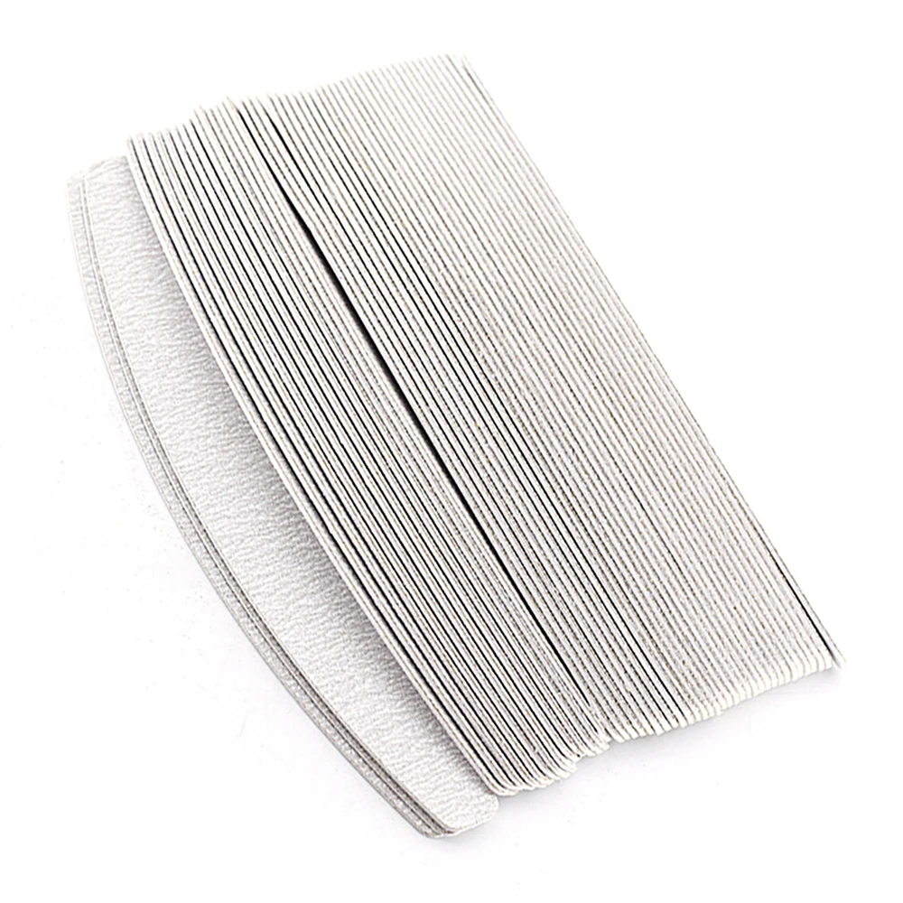 50pcs Sandpaper and Steel Filer for Nail Manicure Pedicure Double-sided Set Tearable Durable Accessoires Gel Polish Equipment