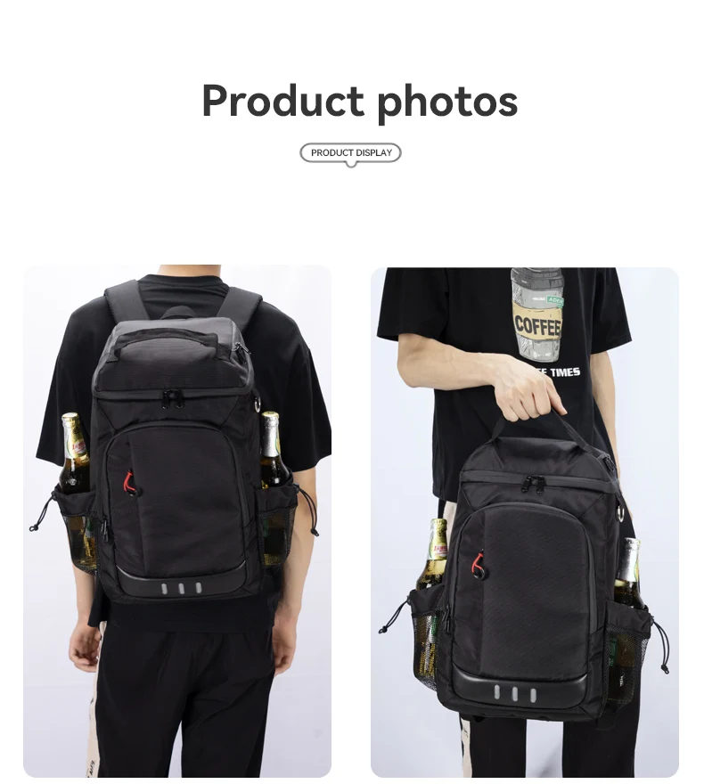 New Picnic Cooler Bag Large Capacity Camping Meal Hikking Thermal Backpack with Bottle Opener Leakproof Insulated Lunch Bag