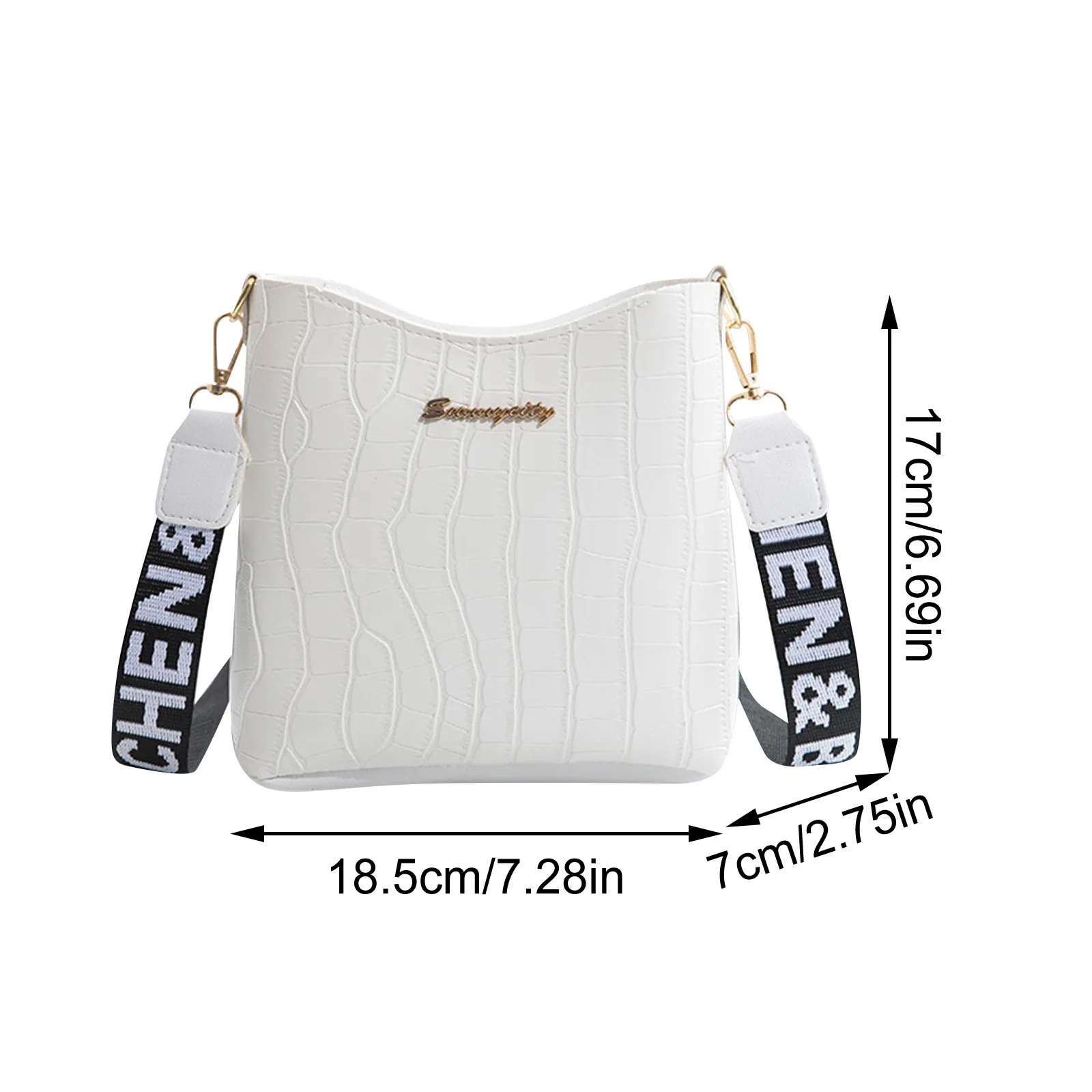 New Women'S Classic Shoulder Handbag Multi-Functional Fashion Crossbody Bag Wide Shoulder Strap Mini Pu Leather Mobile Wallet