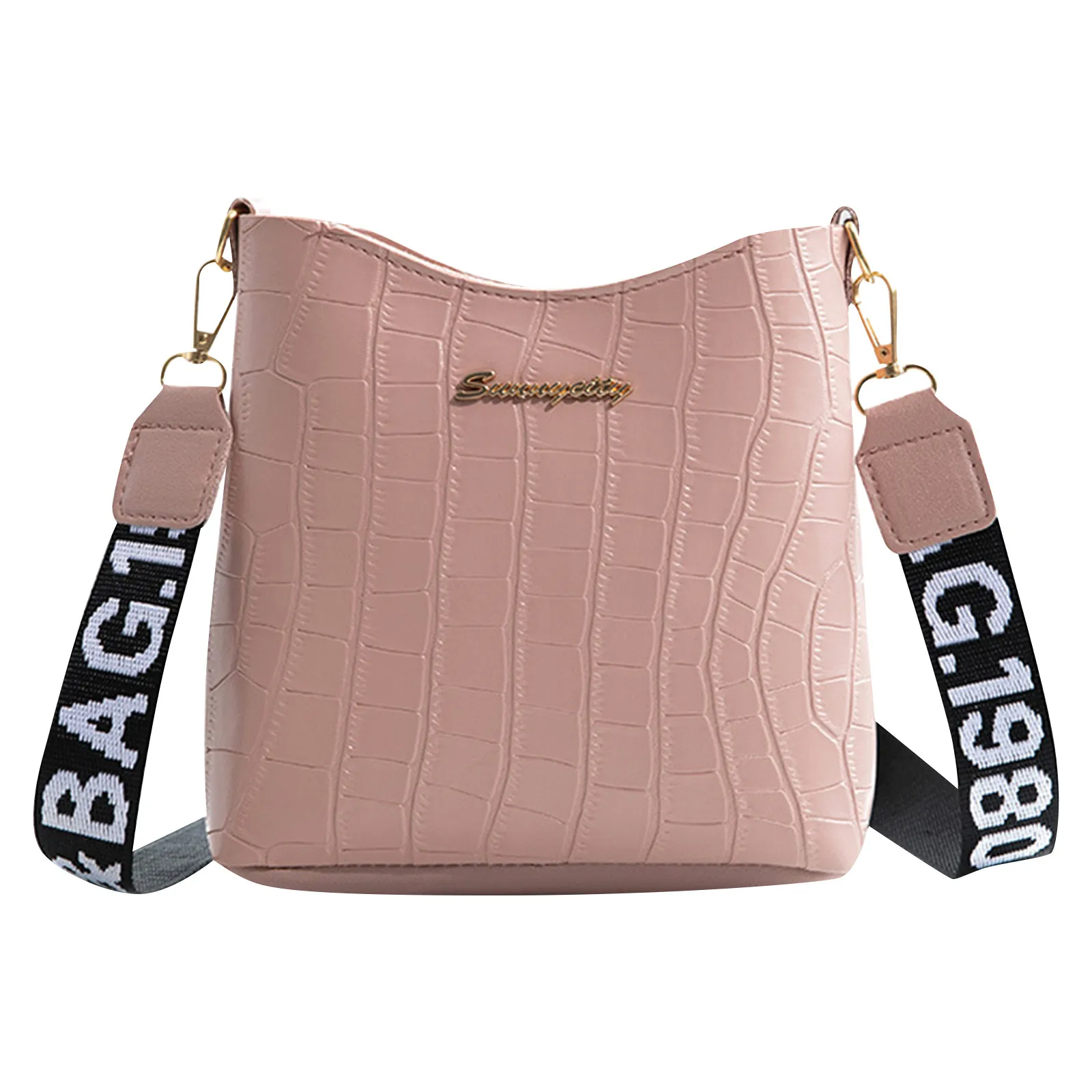 New Women'S Classic Shoulder Handbag Multi-Functional Fashion Crossbody Bag Wide Shoulder Strap Mini Pu Leather Mobile Wallet