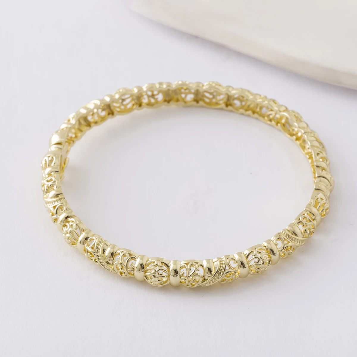 LUIZADA New Vintage Indian Women'S Bracelet African Wedding Luxury Gold Plated Bride Exquisite Lucky Bangle Jewelry