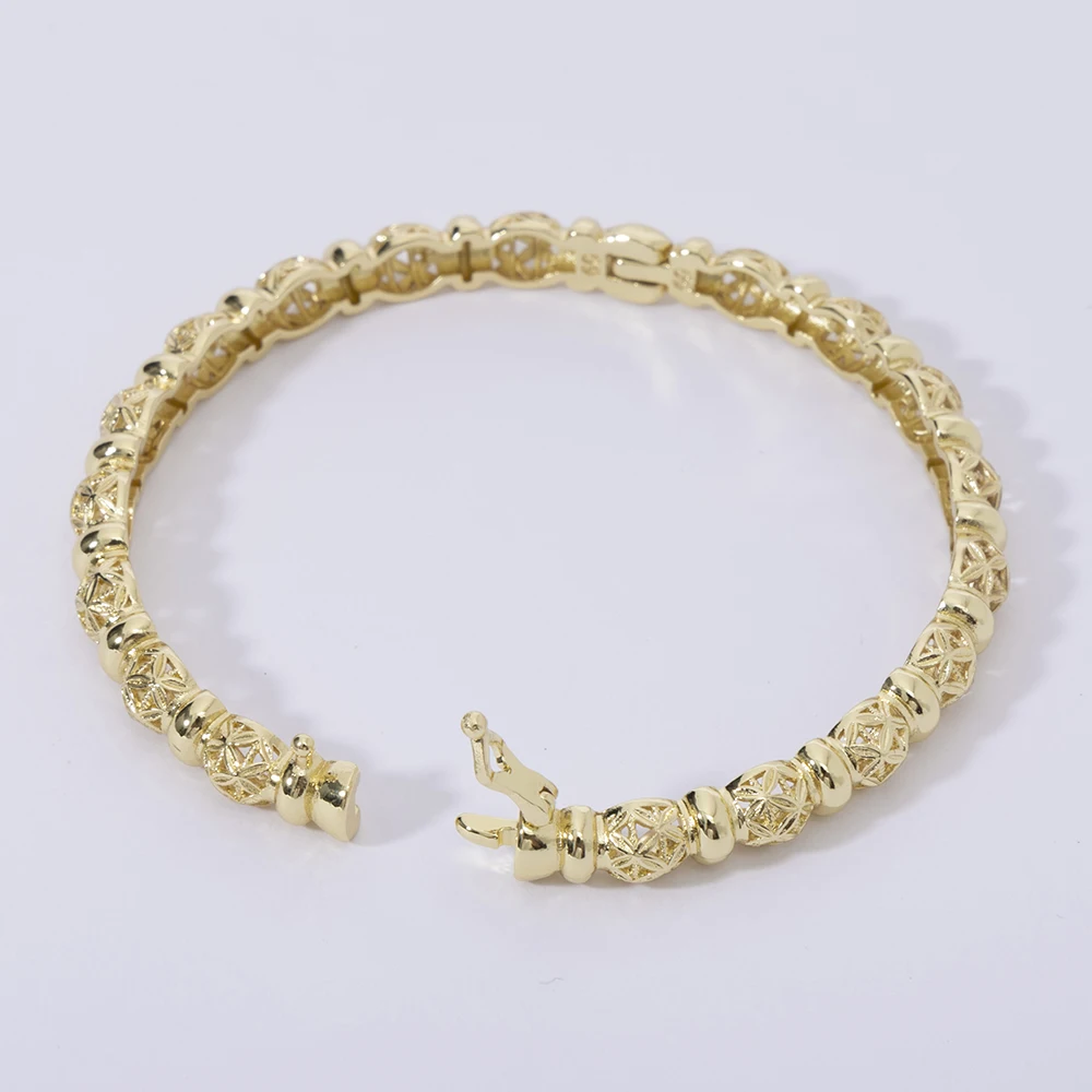 LUIZADA New Vintage Indian Women'S Bracelet African Wedding Luxury Gold Plated Bride Exquisite Lucky Bangle Jewelry