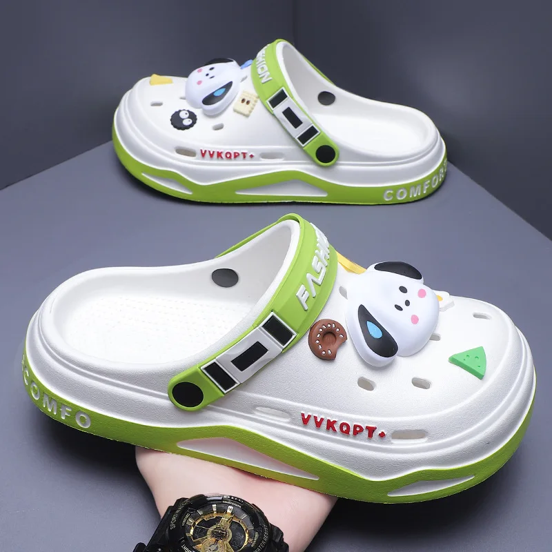 Fashion Clogs For Men EVA Light Hole Garden Shoes Outdoor Male Beach Sandals Home Bathroom Shoe Unisex Casual Slides