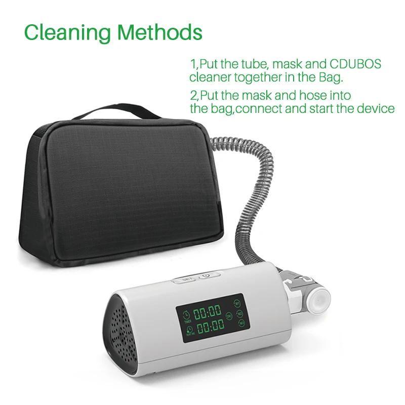 Portable CPAP Air Cleaner Respirator Breathing Sanitizing Machine Disinfection Ozone Generator Sanitizers Sterilizer Home Travel
