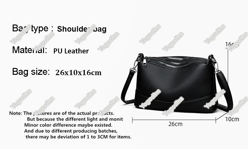 New Fashion Women PU Leather Handbags Women's bags Designer Female Shoulder Bags Luxury Brand Ladies Messenger Bag