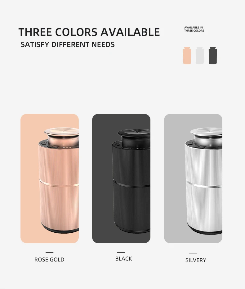 Smart Car Air Freshener Battery Operated Waterless Essential Oil Diffuser Auto ON/Off Portable Aroma Diffuser for Home Office