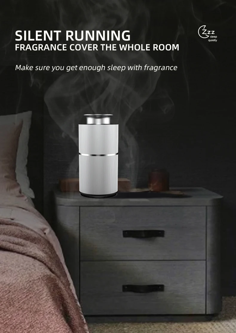 Smart Car Air Freshener Battery Operated Waterless Essential Oil Diffuser Auto ON/Off Portable Aroma Diffuser for Home Office