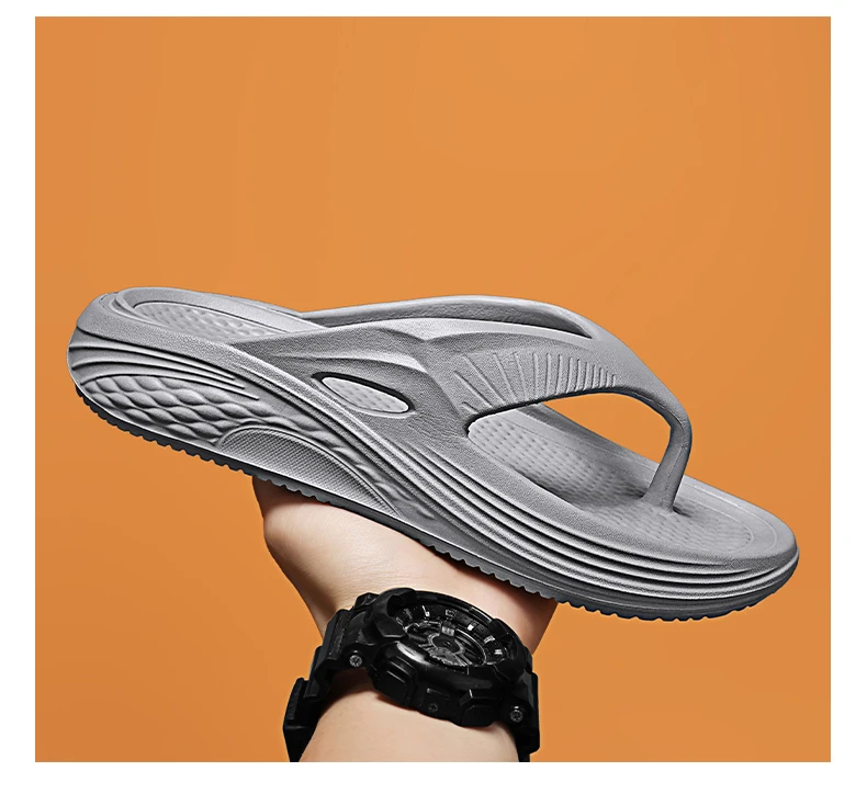 Men's Orthopedic Sandals Fashion Couples Beach Flip Flop Summer Outdoor Soft Sandals with Arch Support Bathroom Slides