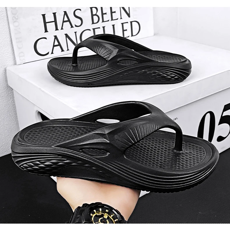 Men's Orthopedic Sandals Fashion Couples Beach Flip Flop Summer Outdoor Soft Sandals with Arch Support Bathroom Slides
