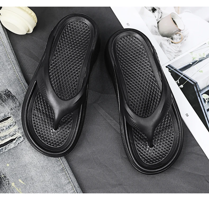 Men's Orthopedic Sandals Fashion Couples Beach Flip Flop Summer Outdoor Soft Sandals with Arch Support Bathroom Slides