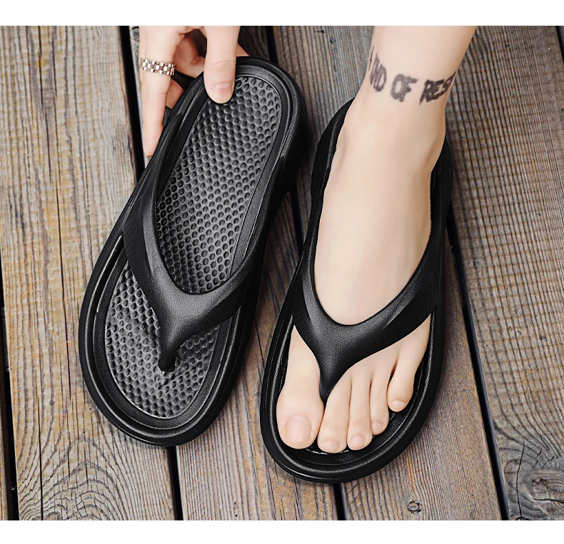 Men's Orthopedic Sandals Fashion Couples Beach Flip Flop Summer Outdoor Soft Sandals with Arch Support Bathroom Slides