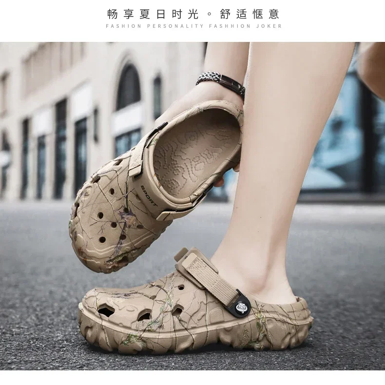 18 Men Shoes Slippers Men Garden Flat Sandals Platform Sandals Man Summer Sandals Male Sneakers Outdoor Flip Flops Home Clogs