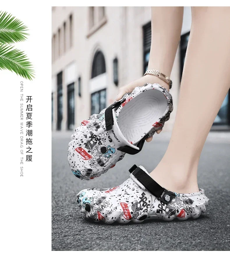 18 Men Shoes Slippers Men Garden Flat Sandals Platform Sandals Man Summer Sandals Male Sneakers Outdoor Flip Flops Home Clogs