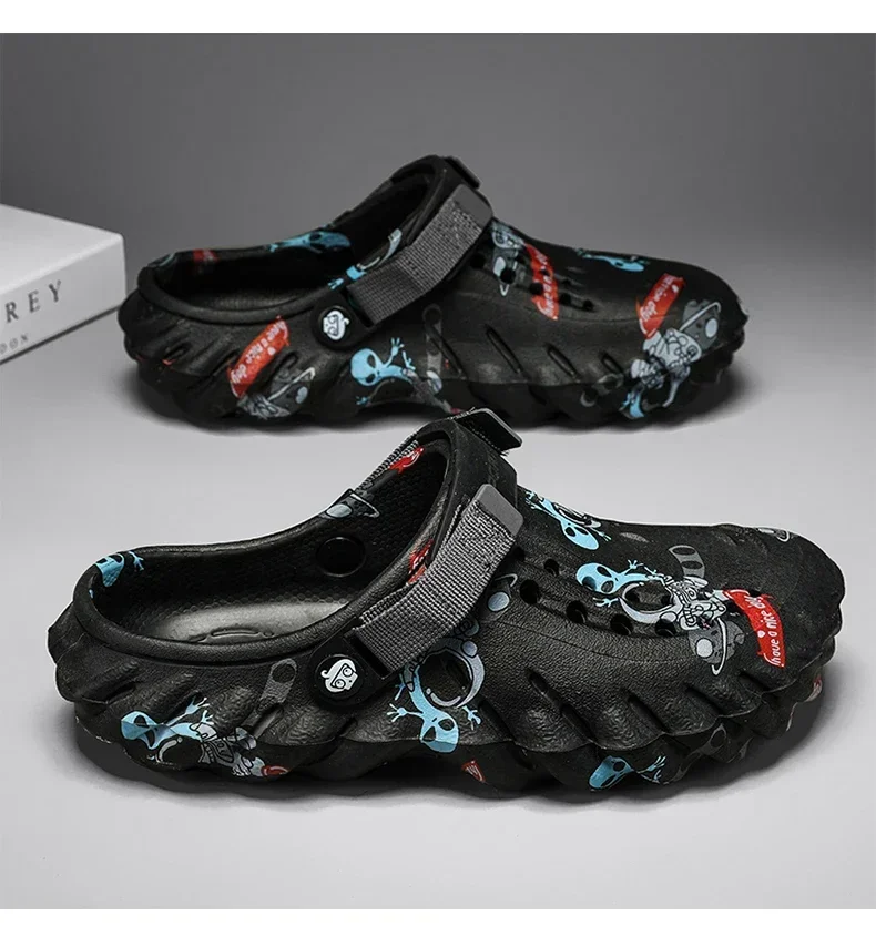 18 Men Shoes Slippers Men Garden Flat Sandals Platform Sandals Man Summer Sandals Male Sneakers Outdoor Flip Flops Home Clogs