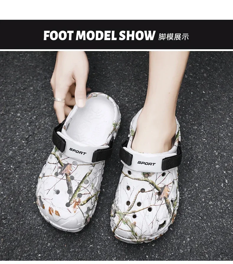 18 Men Shoes Slippers Men Garden Flat Sandals Platform Sandals Man Summer Sandals Male Sneakers Outdoor Flip Flops Home Clogs