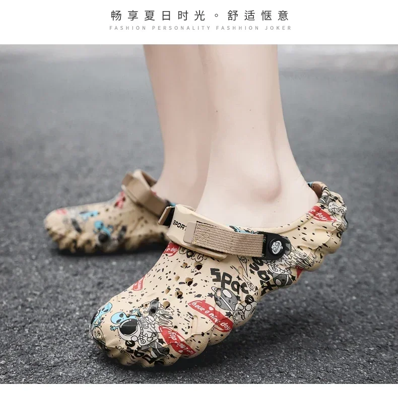 18 Men Shoes Slippers Men Garden Flat Sandals Platform Sandals Man Summer Sandals Male Sneakers Outdoor Flip Flops Home Clogs