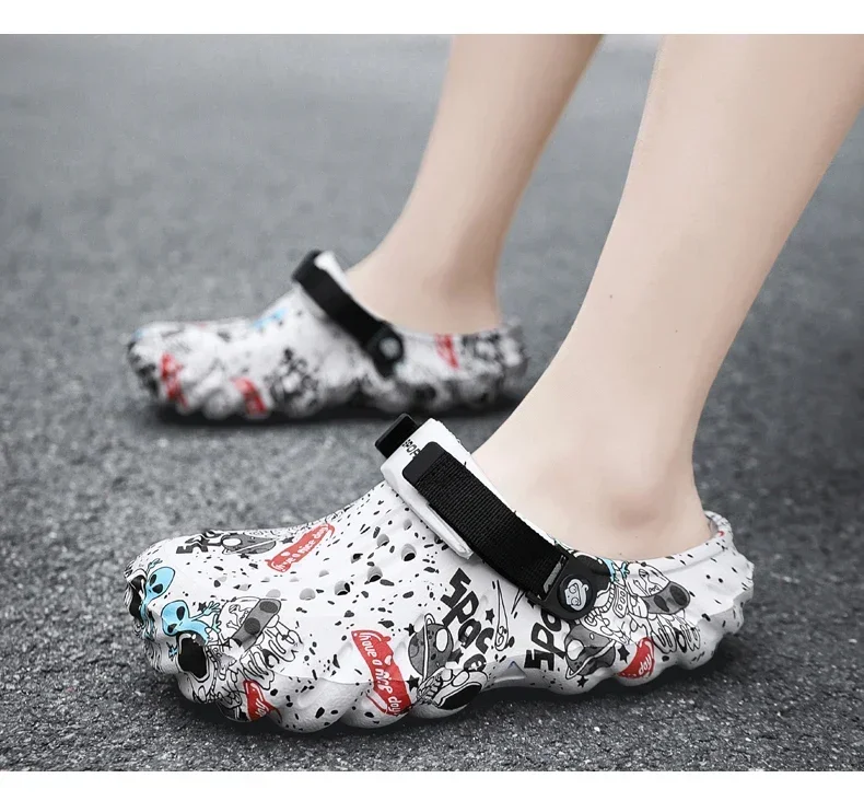 18 Men Shoes Slippers Men Garden Flat Sandals Platform Sandals Man Summer Sandals Male Sneakers Outdoor Flip Flops Home Clogs