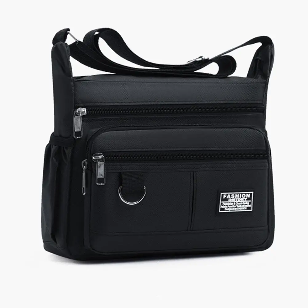 Mens Crossbody Bag Single Shoulder Bags Big Capacity Multi-Pockets Storage Bag Fashion Handbag Business Crossbody Bags