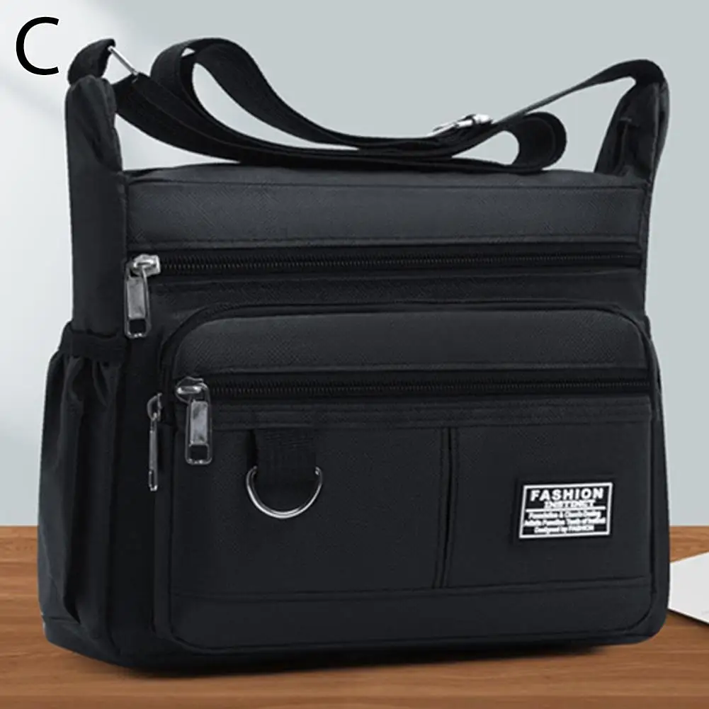 Mens Crossbody Bag Single Shoulder Bags Big Capacity Multi-Pockets Storage Bag Fashion Handbag Business Crossbody Bags