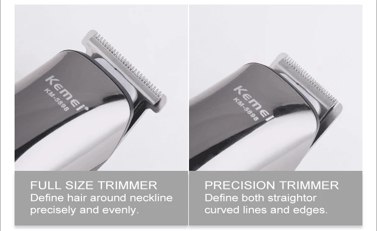 Kemei KM-5898 Wholesale 11 IN 1 Grooming Kit for Hair Salon mens washable and rechargeable hair trimmer