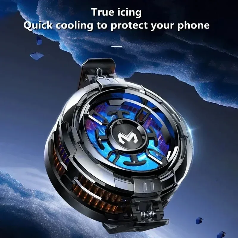 2 IN 1 MEMO CX08 Magnetic Back Clip Universal Mobile Phone Cooler Semiconductor Cooling Fan Freeze Radiator for iOS Android PUBG