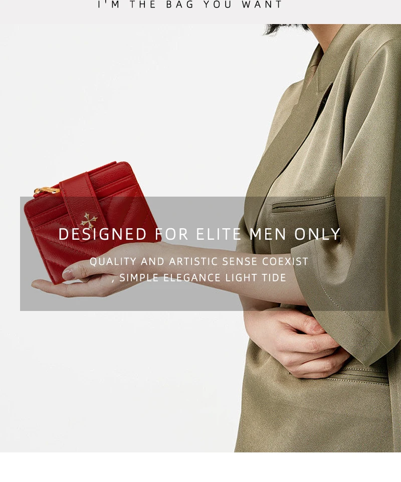 Baellerry New Short Simple Women Wallet High Quality Card Holder Buckle Zipper Coin Pocket Female Wallet Small Women's Card Bag