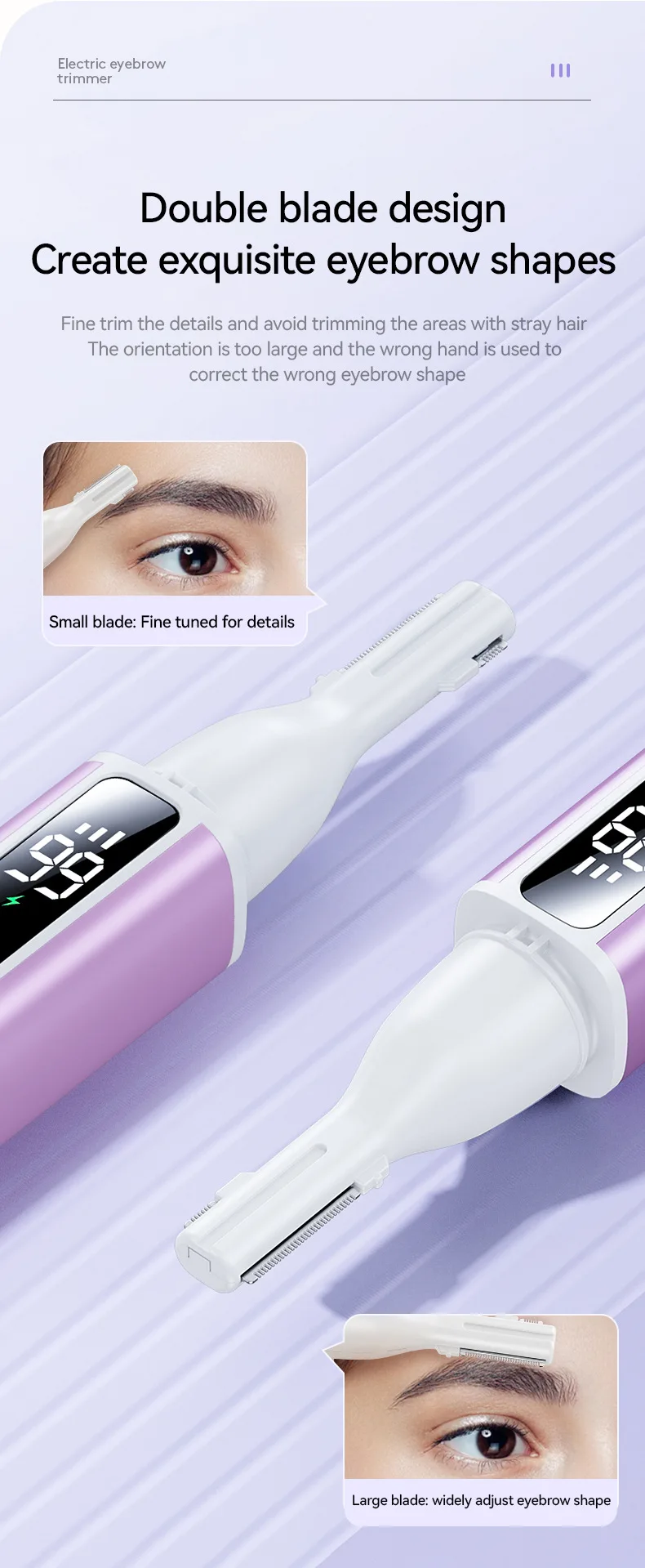 NEW Mijia Electric Ear Nose Hair Trimmer Rechargeable Type-C Fast Charging Portable Eyebrow Trimming Hair Trimmer For Nose
