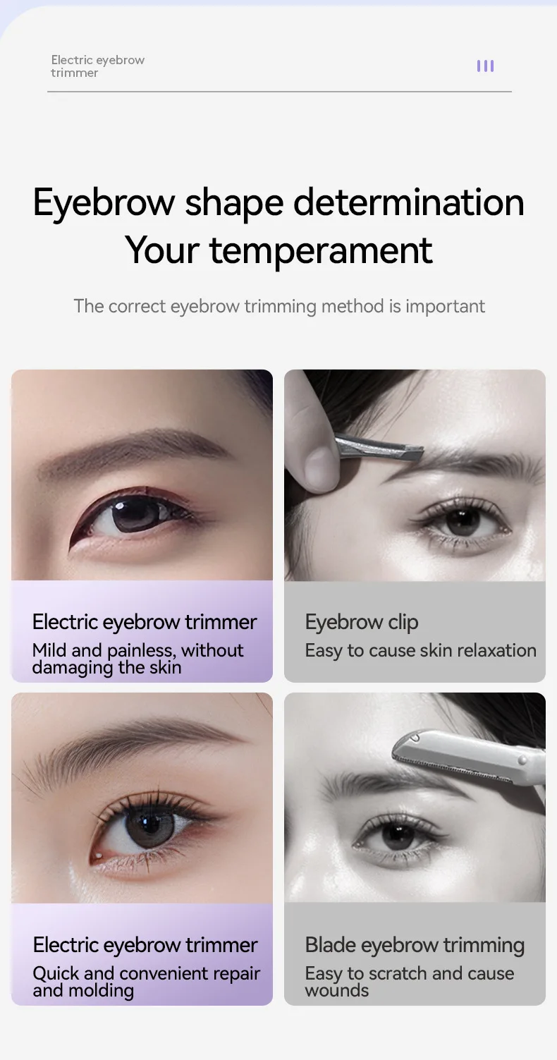 NEW Mijia Electric Ear Nose Hair Trimmer Rechargeable Type-C Fast Charging Portable Eyebrow Trimming Hair Trimmer For Nose