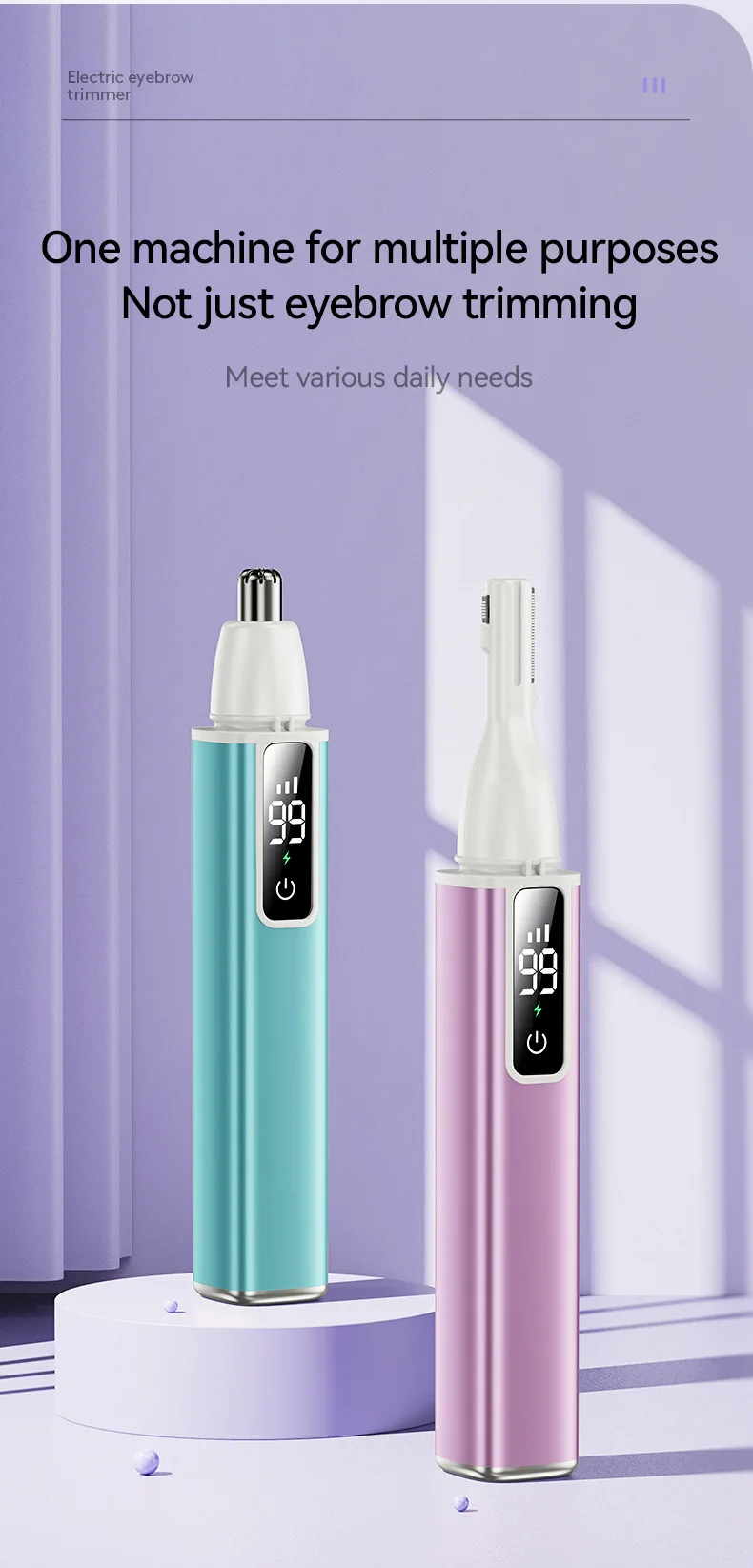 NEW Mijia Electric Ear Nose Hair Trimmer Rechargeable Type-C Fast Charging Portable Eyebrow Trimming Hair Trimmer For Nose