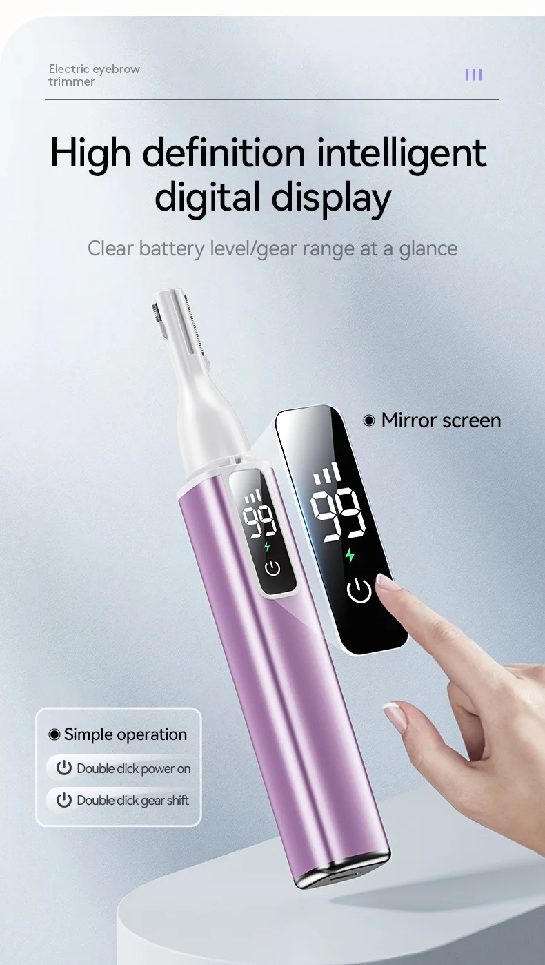 NEW Mijia Electric Ear Nose Hair Trimmer Rechargeable Type-C Fast Charging Portable Eyebrow Trimming Hair Trimmer For Nose