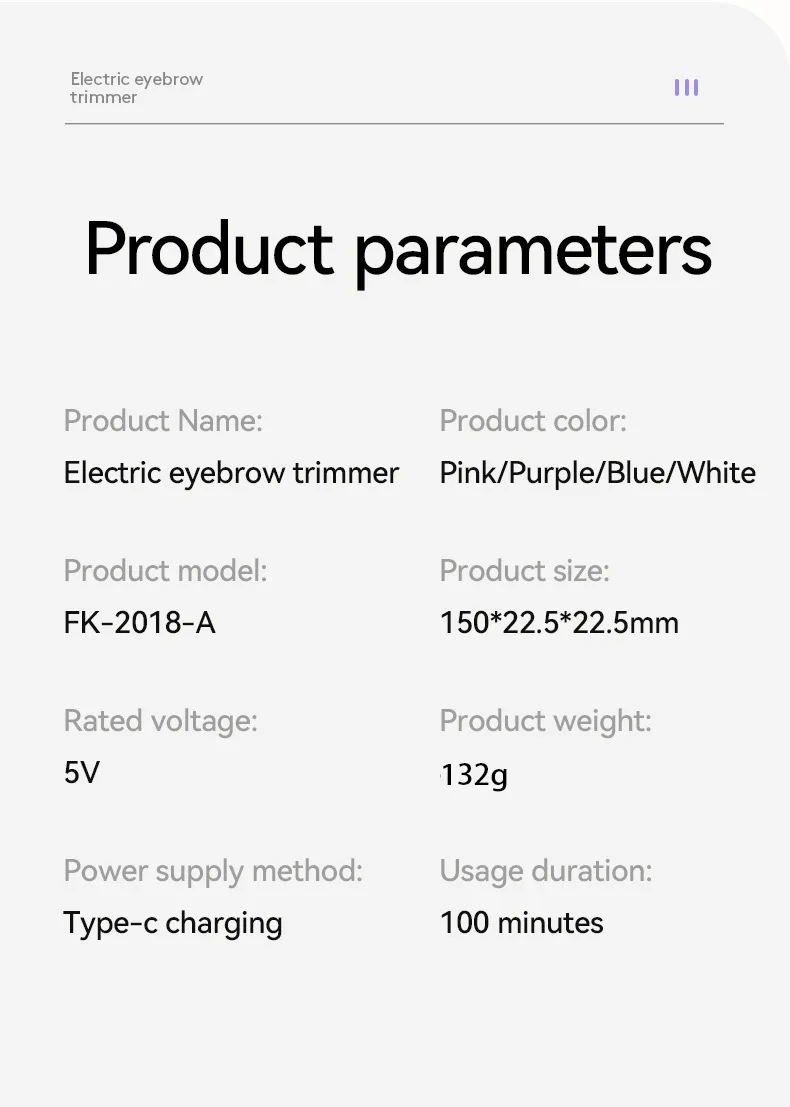 NEW Mijia Electric Ear Nose Hair Trimmer Rechargeable Type-C Fast Charging Portable Eyebrow Trimming Hair Trimmer For Nose