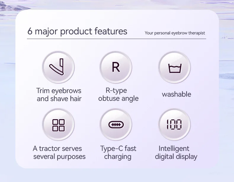 NEW Mijia Electric Ear Nose Hair Trimmer Rechargeable Type-C Fast Charging Portable Eyebrow Trimming Hair Trimmer For Nose