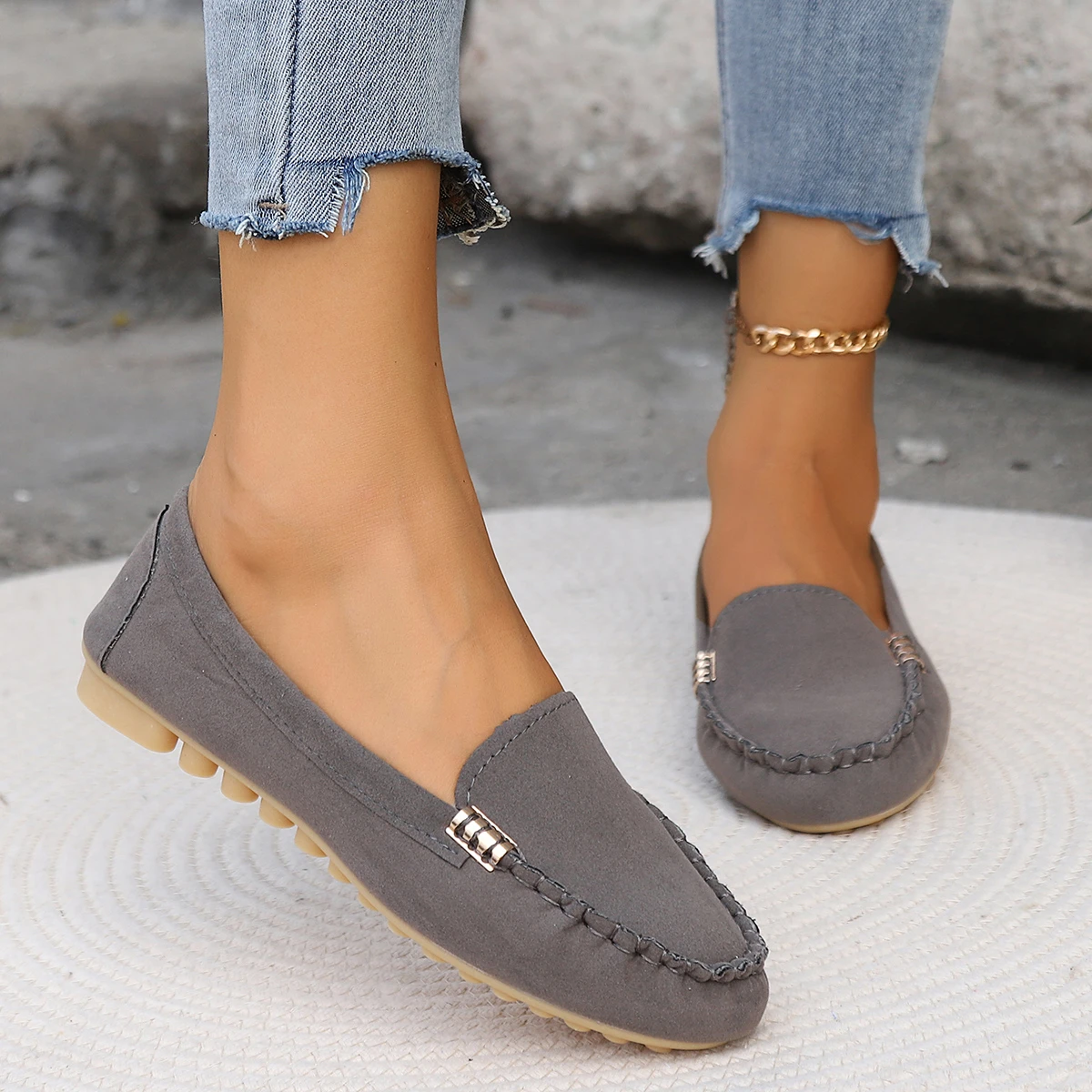 2025 Women Shoes Slip On Loafers For Ballet Flats Women Casual Sneakers Flat Shoes For Women Casual Shoes Zapatos Mujer