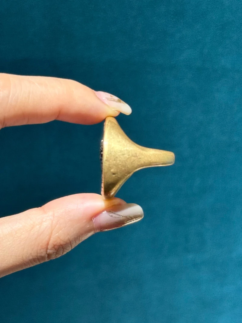 Vintage Beauty Portrait Antique Coin Engagement Ring For Woman Gold Color Accessories Luxury Dubai Indian Jewelry 2025 Trend
