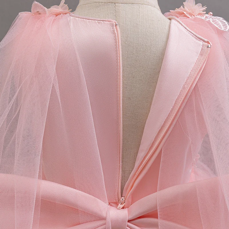 3-10 Years Teenagers Girls Dress Sequins Sleeveless Kids Wedding Dresses Birthday Party Performance Costumes For Girl