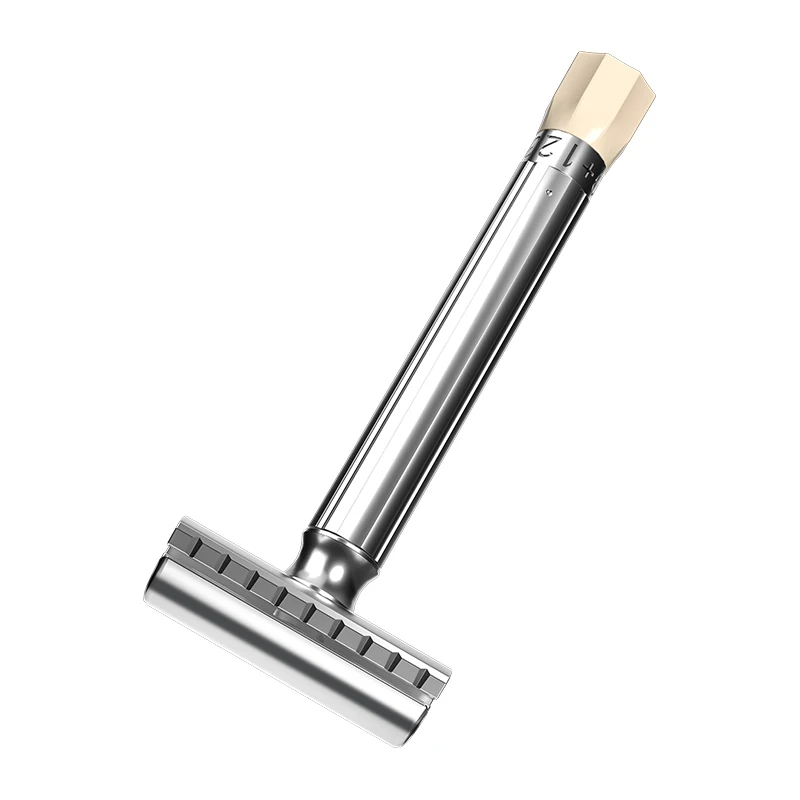 Minghi Safety Double Edge Razor 9-speed Adjustable Razors Classic Metal Tradision Design Shaver With 5 Blades