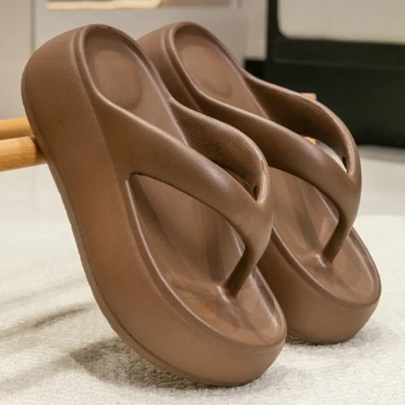 Popular Chunky Platform Clip Toe Sandals 2025 Women New Thick Bottom Slip On Silppers EVA Anti-odorant Sandalias De Mujer 5cm