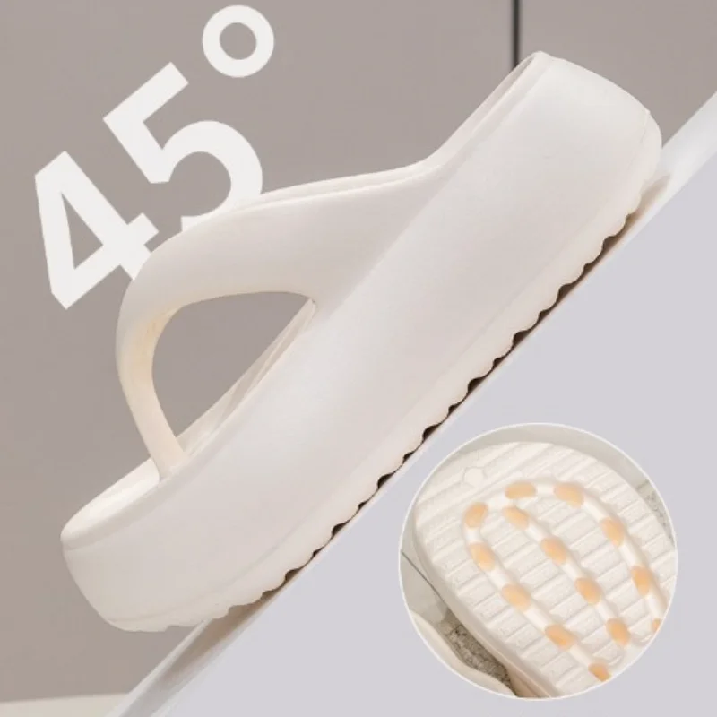 Popular Chunky Platform Clip Toe Sandals 2025 Women New Thick Bottom Slip On Silppers EVA Anti-odorant Sandalias De Mujer 5cm