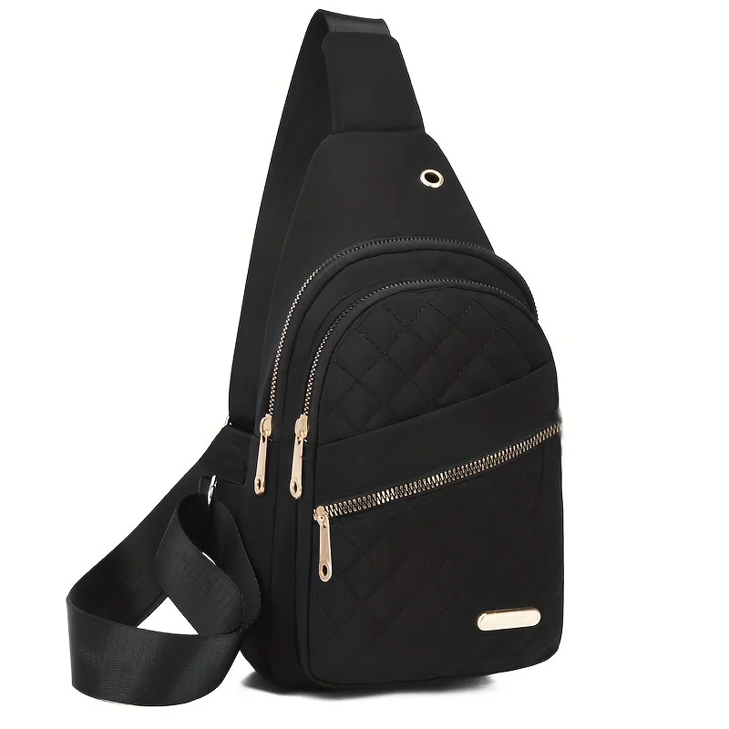 Lightweight & Comfortable Quilted Crossbody Chest Bag, Perfect for Daily Use, Casual Outings & Travel Women Sling Shoulder Purse