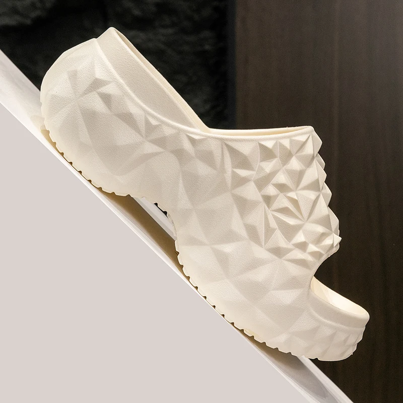 Women's Chunky Platform Slippers Summer Comfort Soft Thick Bottom Slides Woman for Sandals New Open Toe Non-slip Beach Shoes