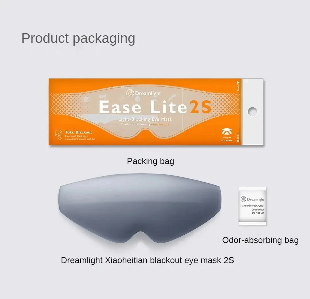 Dreamlight 3/4S Eye Mask Sleep 3D Stereoscopic Sleep Aid for Men Women Adult for Sleeping Block Out Light Travel Eye Mask